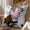 cartoon Manolito Art Mafalda Felipe Pillow Case Antidustmite Pillowcase Invisible zipper silky short plush Sofa cushion cover
