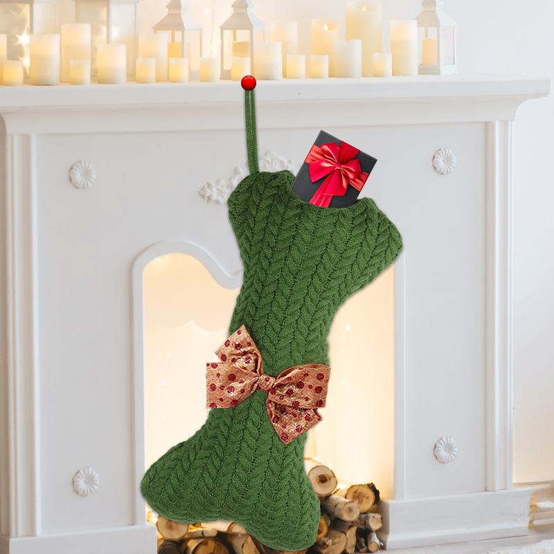 New Arrivals Gift Bags Christmas Large Gift Bags Festive Vibes Knitted Wool Hanging Decorations