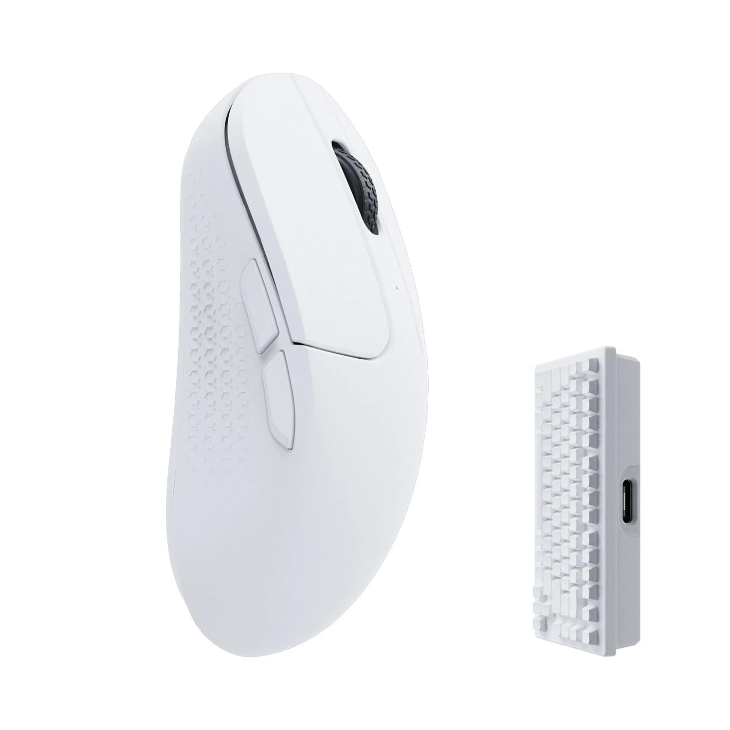 

M3 Mini Wireless PixArt 3395 Programmable 55g Ergonomic Design for Windows Mac Linux 4000 Hz []Keychron Mouse, 2.4 GHz/Bluetooth 5.1/Wired Mouse, білий
