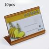 L Type Table Top Sign Holder for Price Tags And Information Display in Hotels Offices