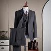 Luxury Men's Custom Suit Set - Tencel Cotton Wool Blend, Fine Twill Fabric, Business Formal Wear.