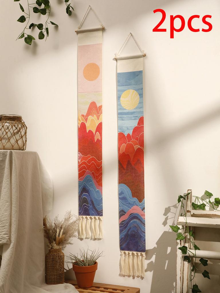 Multiple Styles Sunrise And Sunset Tapestry Boho Moon Home Decoration Room Wall Decor Nordic Wall Hanging Hanging Ornaments Gift