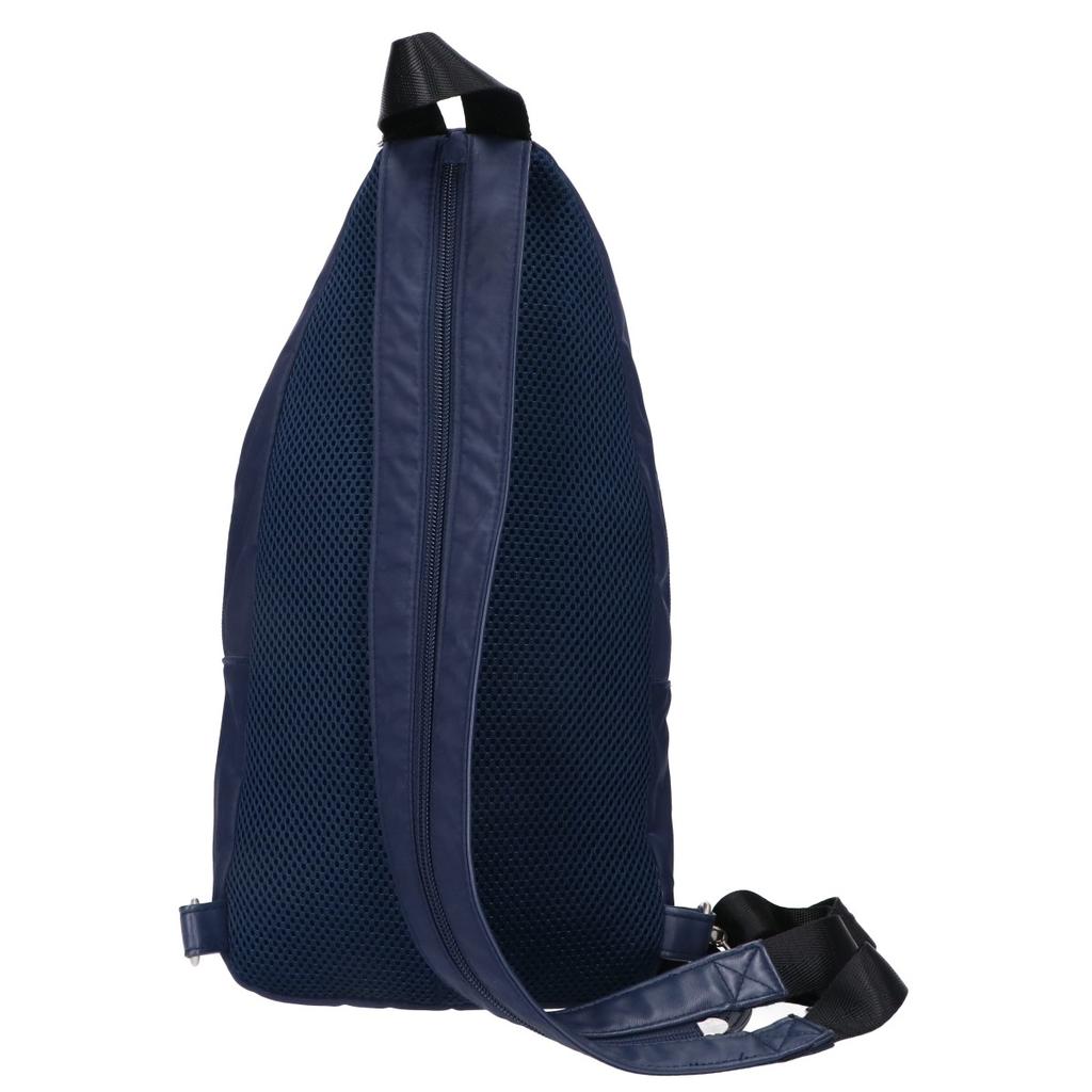 Mezzo Piano [Beautiful Condition] Ribbon Motif Nylon Body Bag NavyUsed