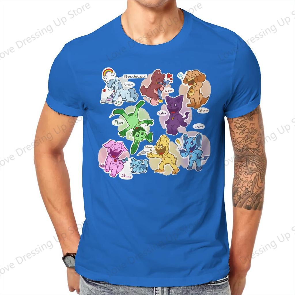 Smiling Critters Horror Game Funny Tshirt Graphic Unisex Tops Vintage Fashion Summer Cotton Short Sleeve Harajuku T Shirt