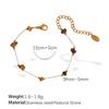 Colorful gravel boho style necklace bracelet irregular jewelry set for women