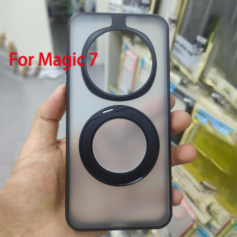

360° Rotatable Ring Holder Bracket Shockproof Case For Honor Magic8 Magic7 and Magic 7 8 Pro Magnetic Wireless Charging Cover