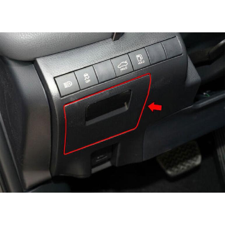 Box Handle Panel Co-Pilot Storage Real Carbon Fiber For Toyota Camry 2018-