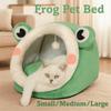 Comfort Pet House Green Frog Sleeping Nest Bed Cute Cat Dog Bed  For Puppy Kitten