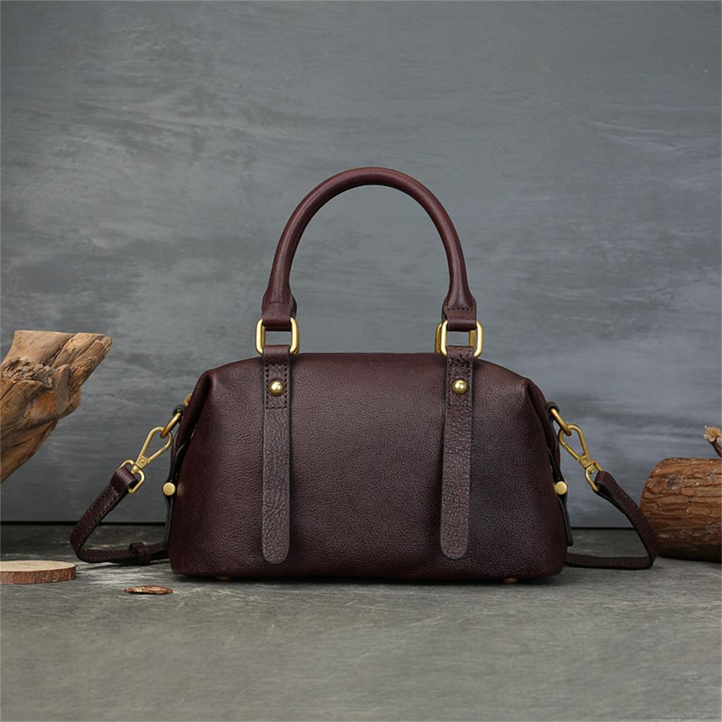 Genuine Leather Handbags for Women Fashion Shoulder Bag Vintage Design Pillow Bags Purse Phone Bag GZW
