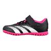 Predator Accuracy.4 TF Top Baixo Sapatos de Futebol Infantil Sapatos de Futebol Infantil Preto Branco Rosa GW7083