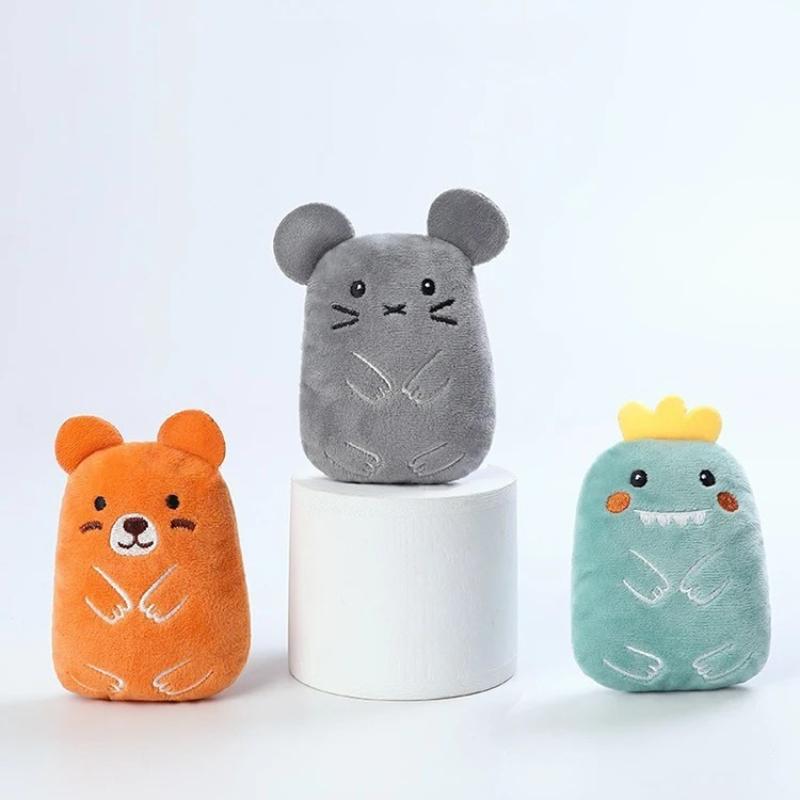 Diş taşlama kedi nanesi oyuncaklar komik interaktif peluş kedi oyuncak Pet yavru çiğneme vokal oyuncak pençeleri başparmak ısırığı kedi nane kediler için