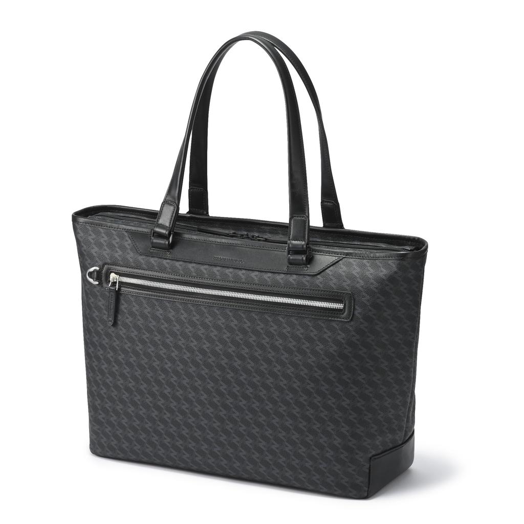 Tote Bag B4 Size Storage inch PC Storage 18L 1260g Black [Zero Halliburton] ZH-Monogram 15.6 No.81524 Men's