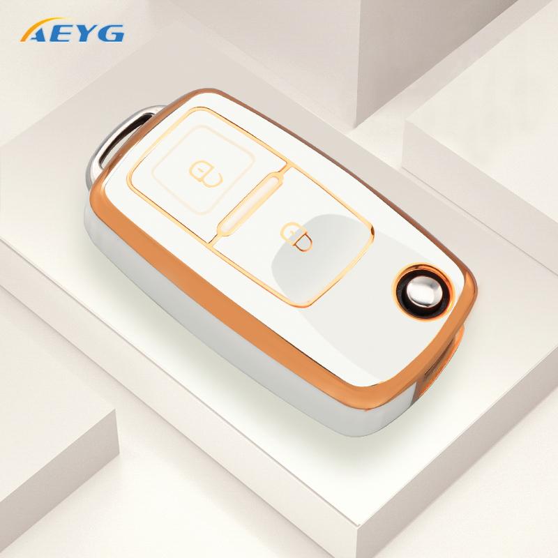 Car Key Cover Protection Shell For Volkswagen Vw Polo Golf Passat Tiguan Beetle Caddy T5 Up Eos Skoda Octavia Seat Leon Altea