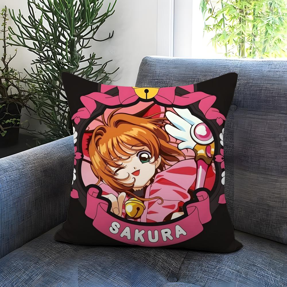 POPULAR C-CCardcaptor SSSakuraS Cushion Cover Comfortable Reversible Pillow Cover Ideal for Car Sofa Bedroom & Beyond