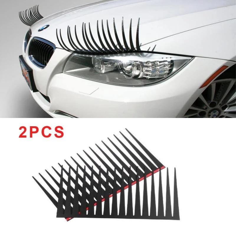 2pcs Headlight Eyelashes, Seal Type, Car Headlight Eyelashes, Car Accessories (Compatible with Each Car)