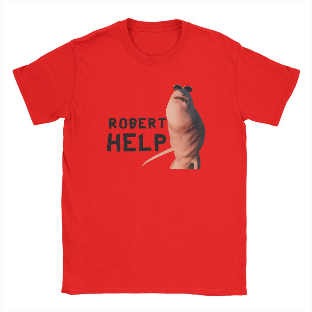 Fun Robert Help Marcus The Worm T-Shirt Men Crewneck Pure Cotton T Shirt  Short Sleeve Tee Shirt New Arrival Clothes