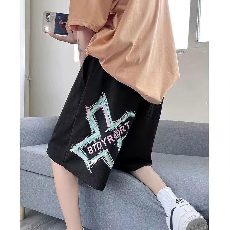 Shorts Men's Loose Trend Five-point Pants Summer New Fashion Versatile Straight Wide-leg Pants