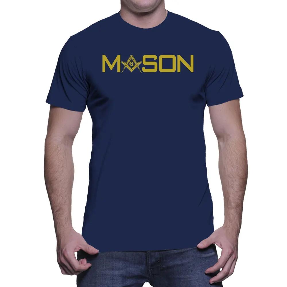Freemason Symbol Illuminati Golden Mason TShirt 100 Cotton ONeck Summer Short Sleeve Casual Mens Tshirt Size S3XL