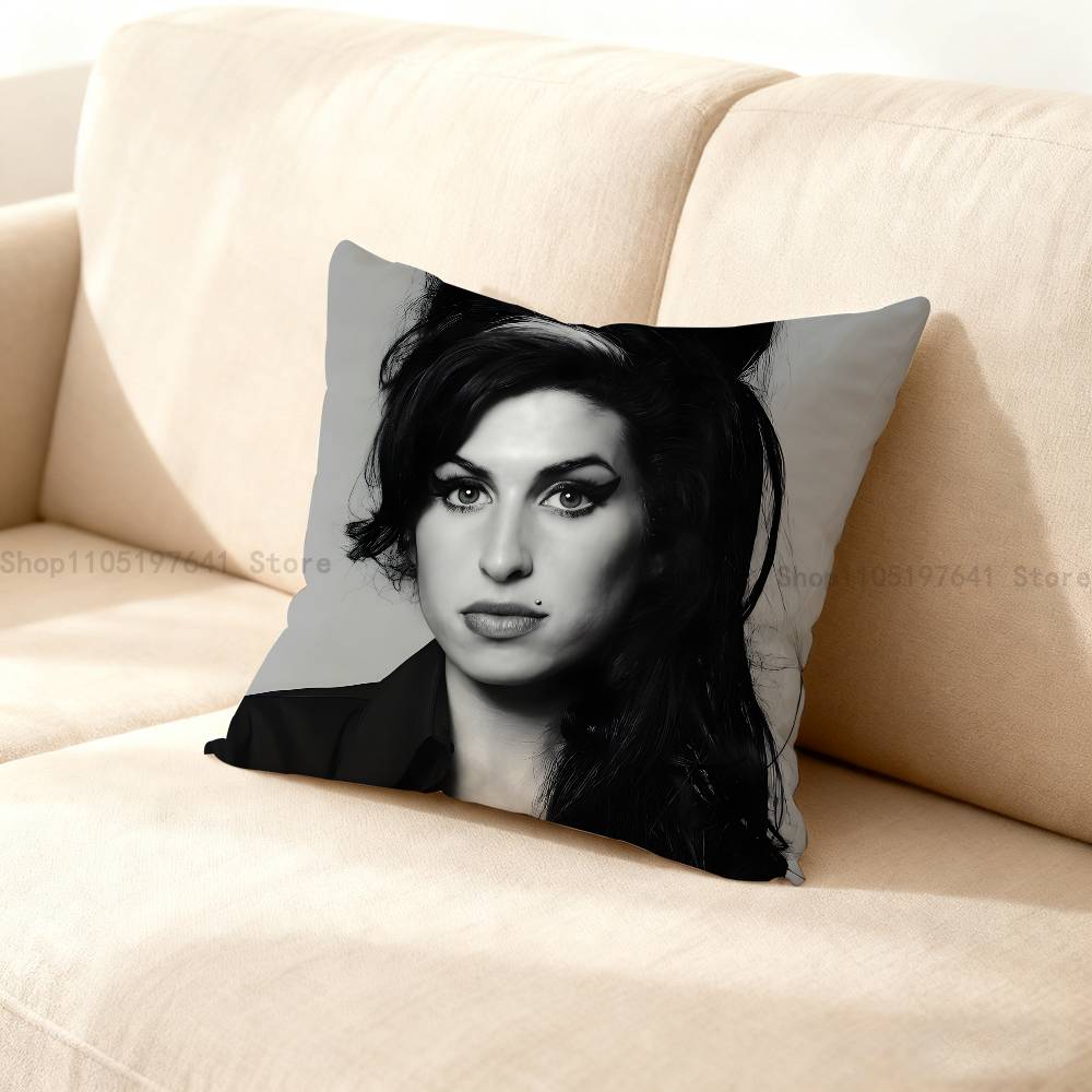 A-Amy W-Winehouse Kissenbezug für Sofa Dekor Auto Büro Raum Druck Kissenhülle Dekorationen Und Schutz