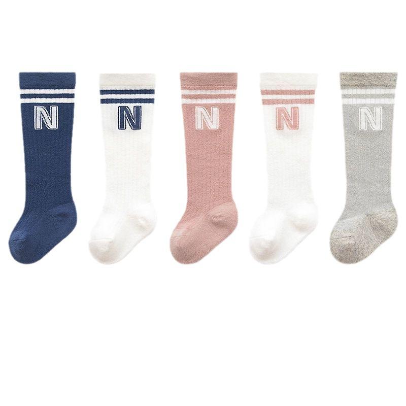 Sommer Atmungsaktive Netz Kniehohe Baumwollsocken für Neugeborene