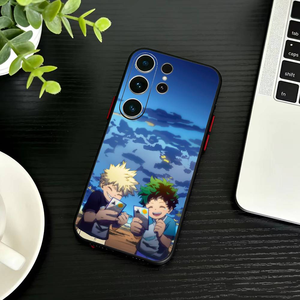 Katsuki Bakugo R-Hero Academia Handyhülle Für Samsung S26,S25,S24,S23,S22,S21,S20,Ultra,Plus,FE Schwarze Weiche Hülle