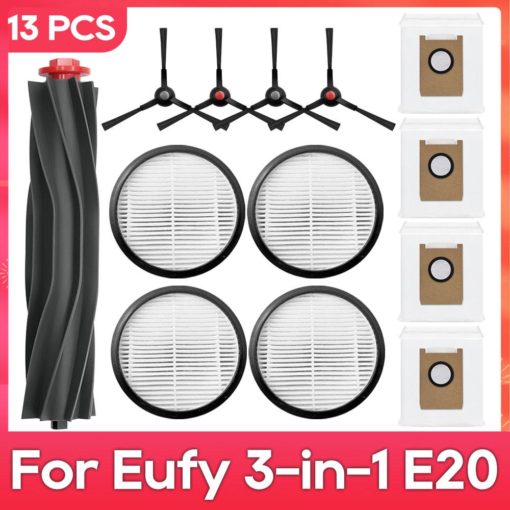 

Fit For ( Eufy 3-in-1 E20 ) Main Side Brush Filter Dust Bag Parts Accessories Robot Vacuum Cleaner Kit
