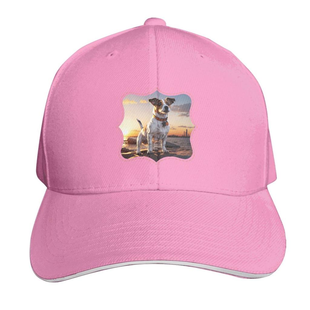 Jack Russell Dog At Sunset Cap Fashion Casual Baseball Caps Adjustable Hat Hip Hop Summer Unisex Baseball Hats Polychromatic