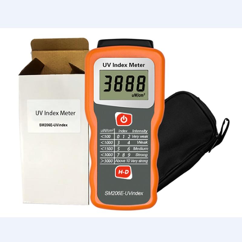 Digtial UV Index Meter Ultraviolet Radiation Intensity Tester In Sunlight Sunscreen Solar Film Blocking Performance Detector