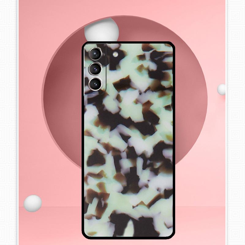 Tortoise Pattern Tortoiseshell Case For Samsung Galaxy S25 Ultra S25 FE S20 S21 S22 S23 Plus S9 S10 S24 Ultra Cover Funda