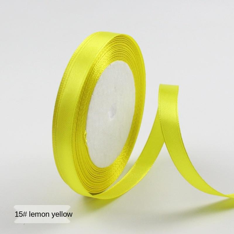 

25 ярдів/рол (22 метри) Атласні стрічки для весілля, дня народження, упаковка подарунків, Різдвяний фестиваль Хеллоуїн. Стрічка для ремесел своїми руками 6mm