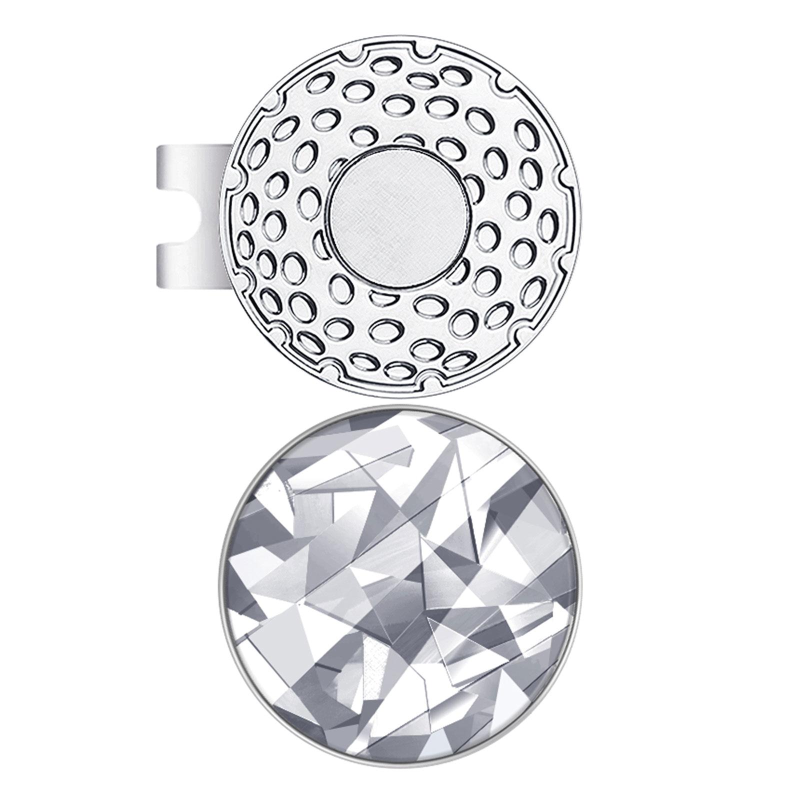 

Golf Hat Clip Golf Accessories Compact Decorative Elegant Metal Professional Hat срібний