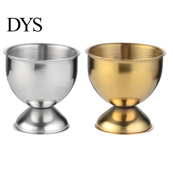 Egg Cup 40ml Eco-friendly Rust-proof Stainless Steel Boiled Holder Container for Bar