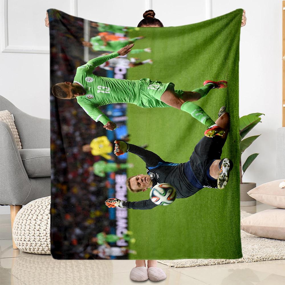 Football Match Progress Blanket Ultra-Soft Suitable for Office Seaside Bedding for All Seasons Modern Style Birthday Christmas Gift Blanket