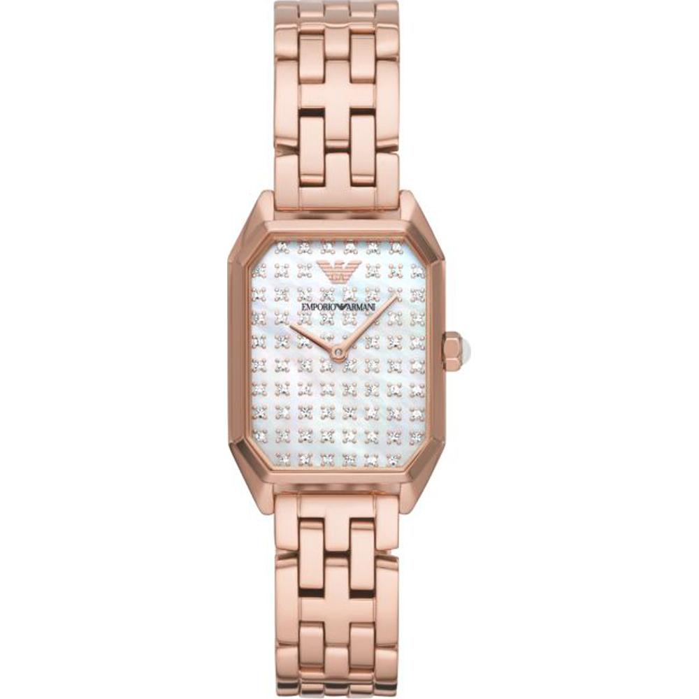 

Emporio Armani Gioia Mother of pearl Rose gold Metal Ladies Quartz Watch AR11389 мать жемчужного