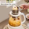 1.5L Stainless Steel Electric Kettle with Flower Tea Brewer & Constant Temperature Control