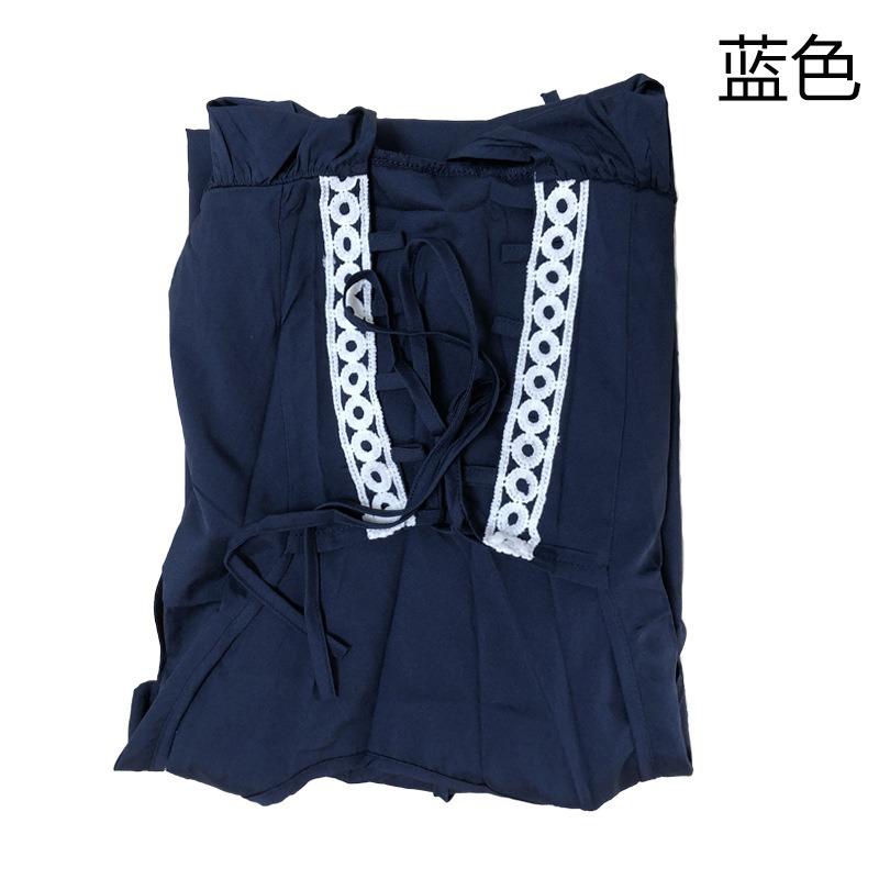 Halloween Costume Square Collar Bundle Waist Medieval Renaissance Vintage Dress