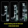 Aquarium Acrylic Feeding Tube Set Transparent Fish Feeder Shrimp Feeder Feeding Container for Various Fish Tanks