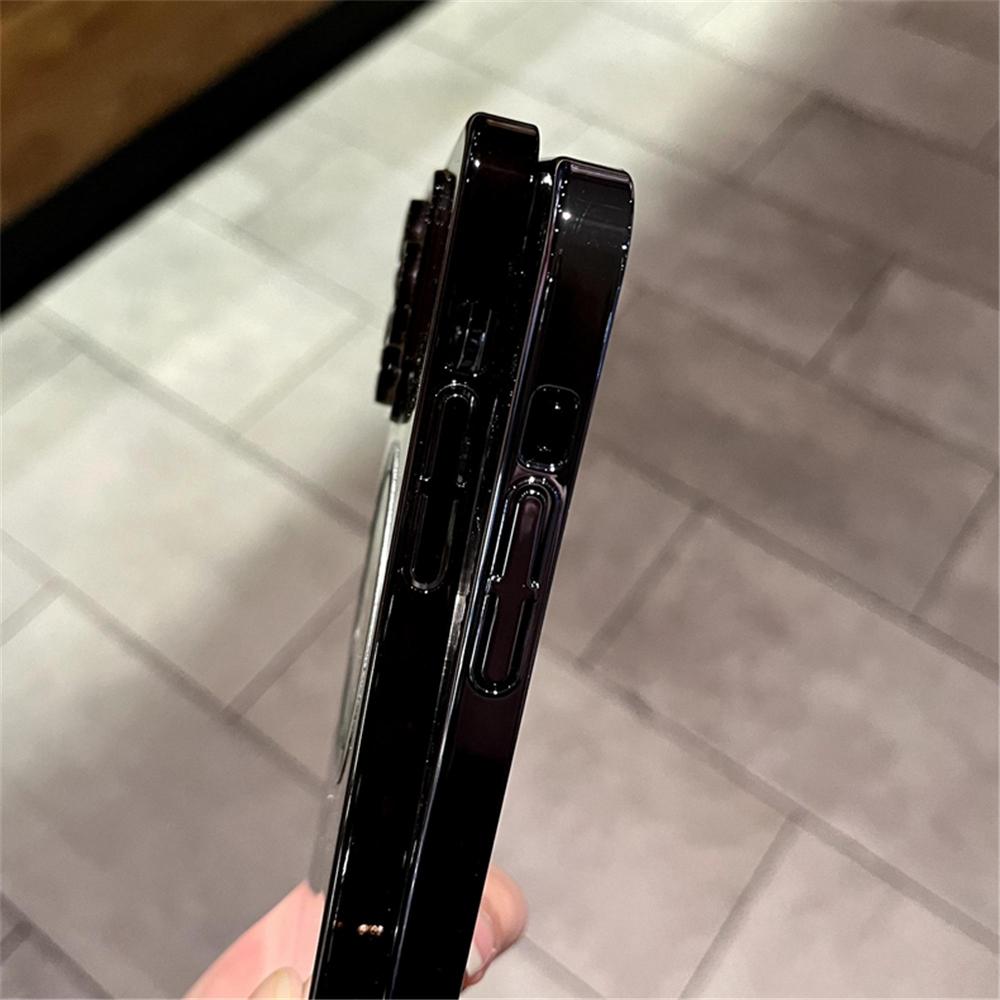 Luxury Magnetic For Magsafe Wireless Charge Clear Case For Iphone 14 Pro Max Plus 12 13 Plating Hard Pc Bumper Protection Cover