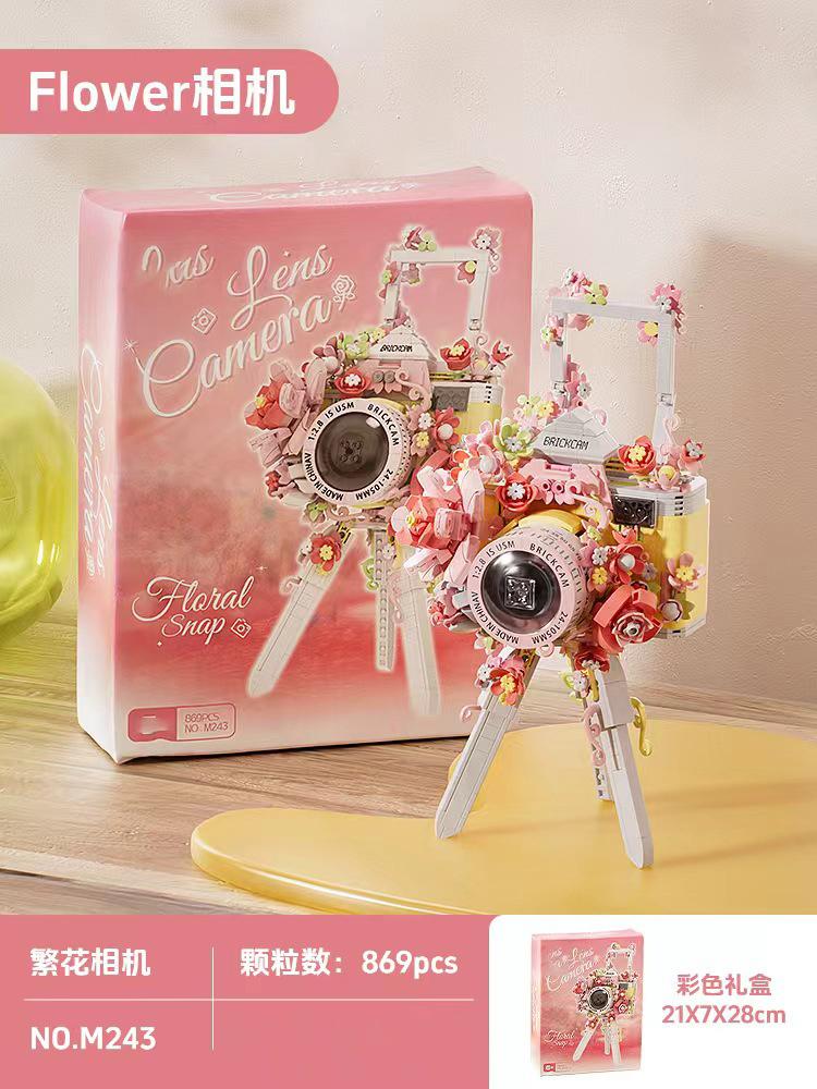 Photo Camera Moc Building Blocks Toys Sets Mini Blocks Construction Set Diy Bricks Toy For Kids Girl 6 Year Gift Home Decoration