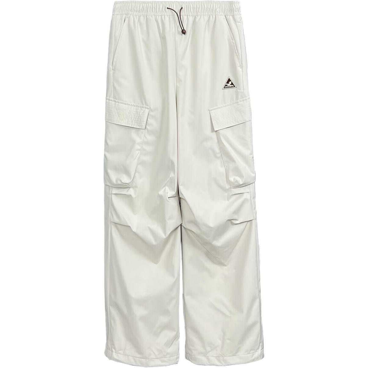 Li-Ning Однотонные спортивные брюки средней посадки с кулиской, дышащие, универсальные, женские брюки AKXV326-1 XL