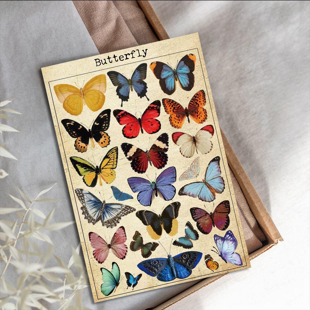 10PCS Vintage Natural Card Posters Sticker DIY Photography Room Cartoon Art Picture Props Collocation Decorative Desk Stickers