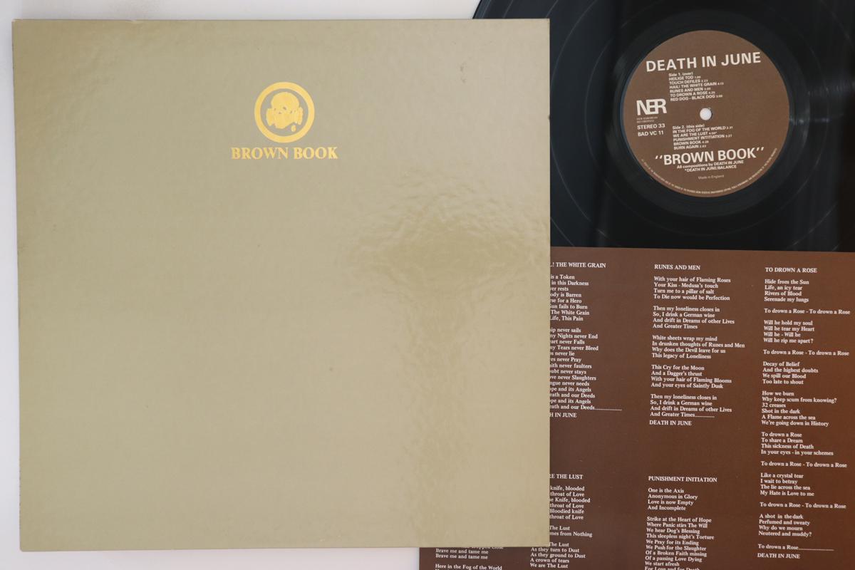 

LP Record DEATH IN JUNE Brown Book BADVC11 NEW EUROPEAN R 1987 UK Rock Used