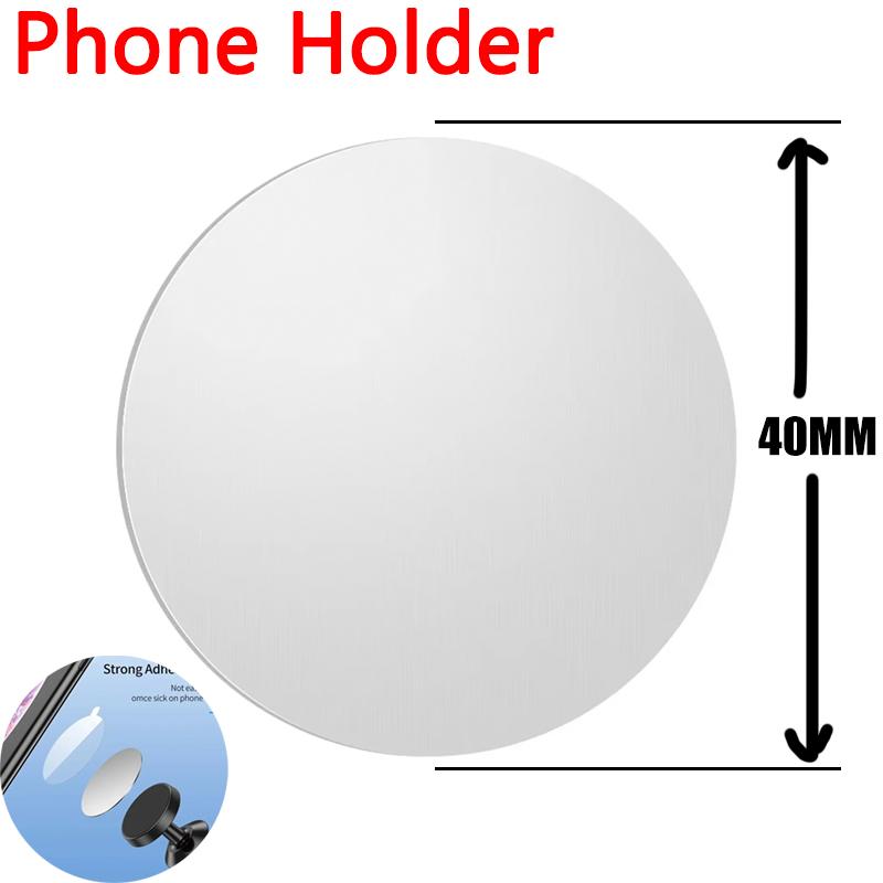 

10-1Pack Magnetic Metal Plate for Car Phone Holder Stand Universal Iron Sheet Sticker Tablet Desk Phone Bracket Magnet Sticker