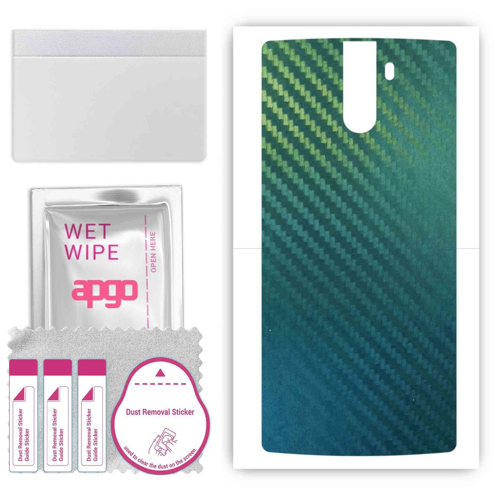 apgo Schutzfolie für die Rückseite kompatibel mit Doogee BL1200 Pro, Wrap Film, Folie, Vinyl - Muster Carbon Chamäleon CAKA1