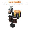 4 In 1 Car Cup Holder Expander Multifunctional Adjustable Plastic Water Cup Holder 360 Rotating Mobile Phone Holder Auto Styling