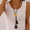 Peace Dove Dove Pendant Necklace Metal Tassel Necklace Fashion Bird Necklace  Gifts