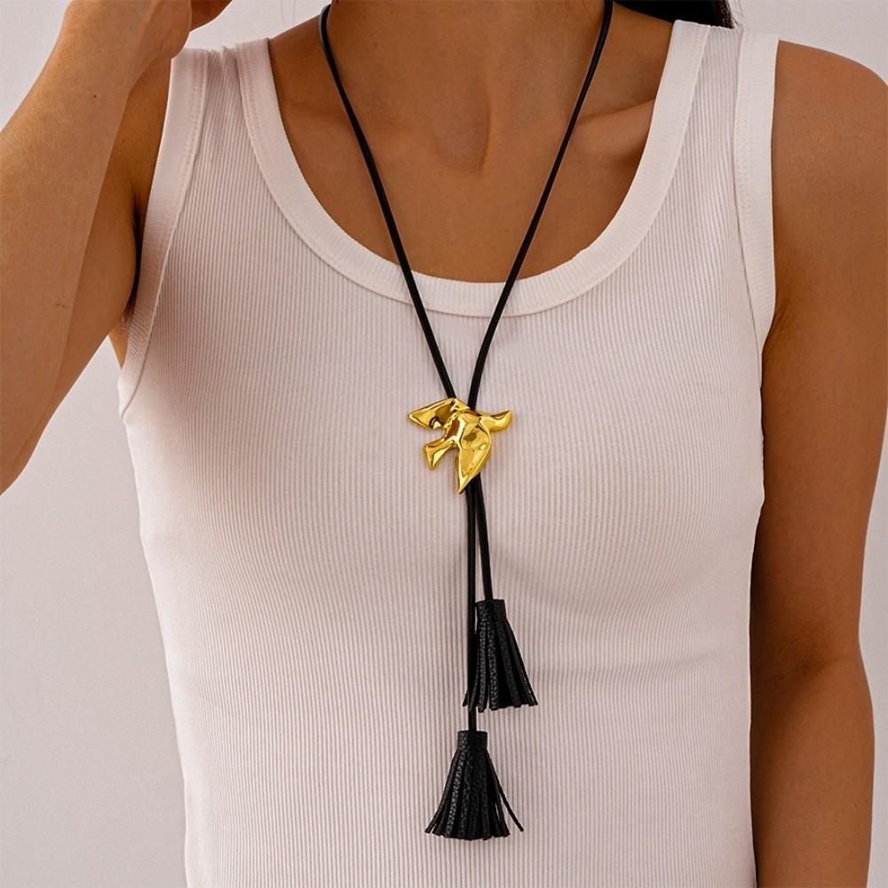 Peace Dove Dove Pendant Necklace Metal Tassel Necklace Fashion Bird Necklace Gifts