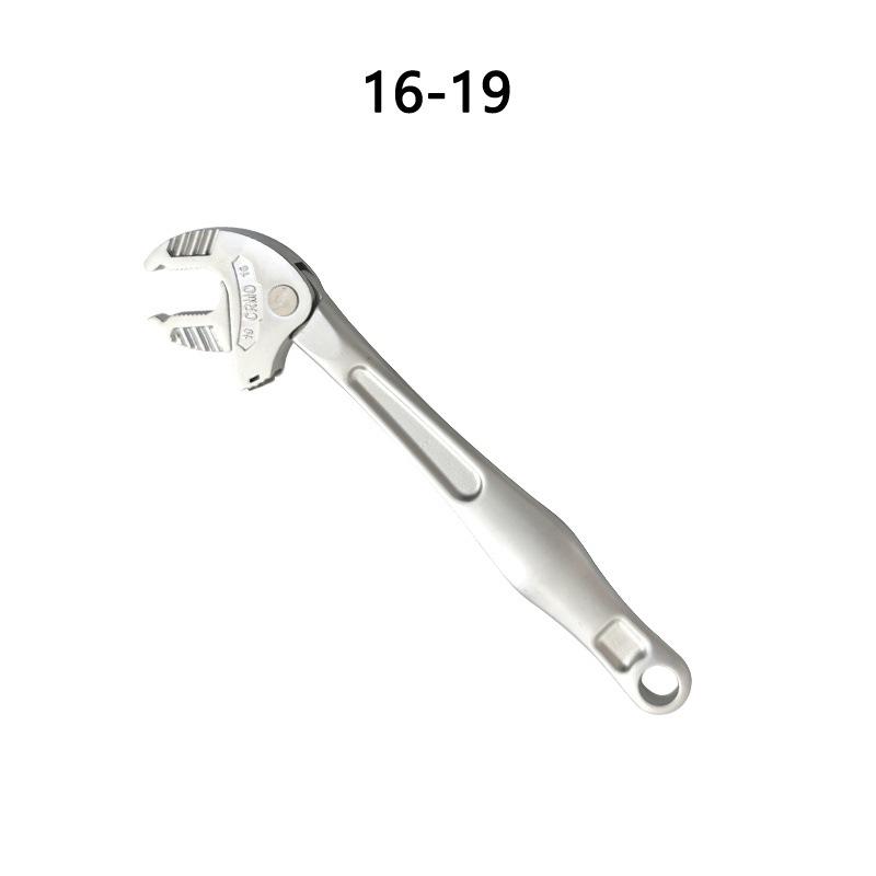 Heavy-Duty Industrial Crab Claw Wrench Self-Adjusting Ratchet Wide Jaw For Automotive Piping Manufacturing