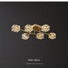 Nordic Luxury All-Copper LED Ceiling Lamp with Crystal Design