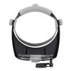 2 LED Head Mounted Magnifier Adjustable Magnifying Glass with Light for Hobbies Crafts Watch Repairs